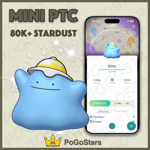 Pokémon ptc shiny ditto - pokémon, go