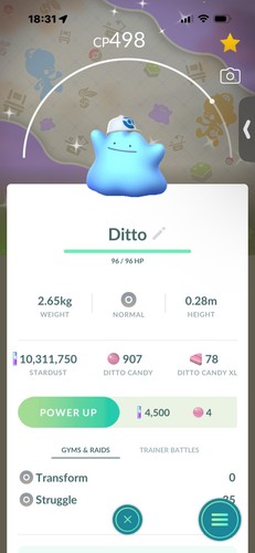 Pokemon shiny ditto hat - go,