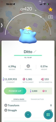 Pokemon shiny ditto hat - pokemon,