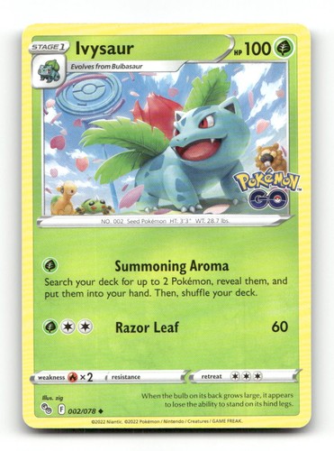 Ivysaur 002 078 - ivysaur, 002/078