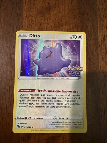 Pokemon ditto rara holo - pokemon,