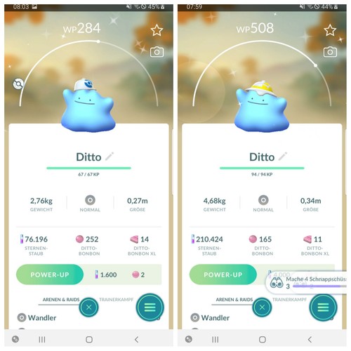 Pokemon shiny ditto hut - go,