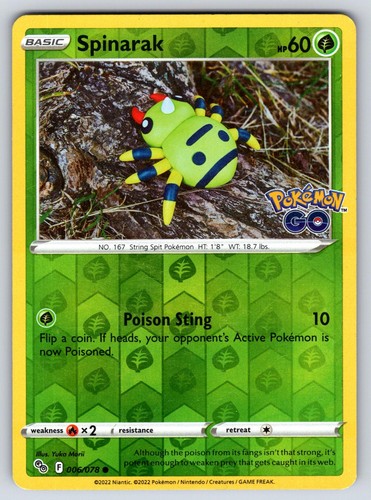 Spinarak 006 078 - pokemon, go