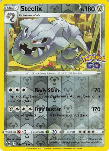 Steelix 044 078 uncommon - 044/078,