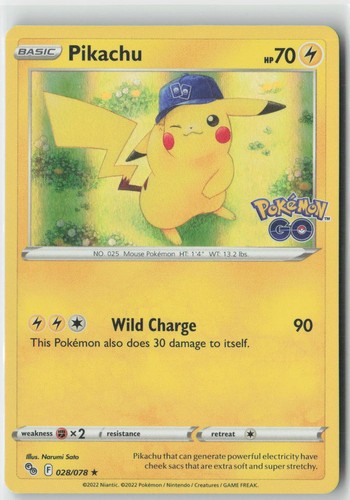 Pikachu 028 078 holo - 028/078, raro