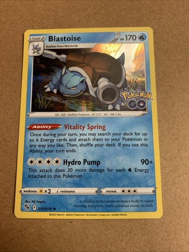 Blastoise 017 078 pokemon tcg - blastoise, 017/078