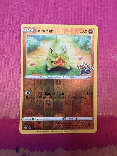 Pokemon card larvitar reverse - card,