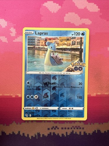 Pokemon card lapras - pokemon, go