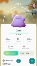 Pokemon Go Ditto Catch -