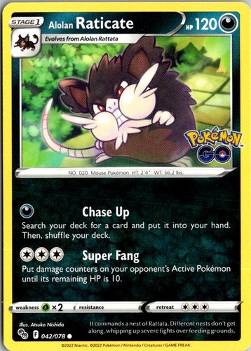 Alolan raticate 042 078 - raticate, ⟡