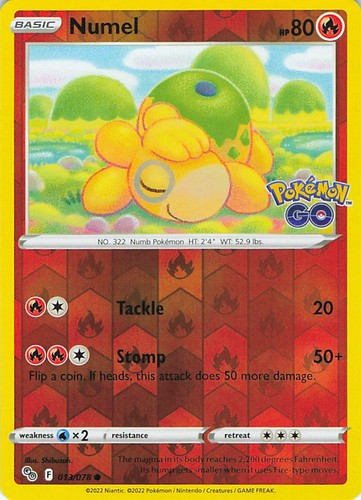 Numel 013 078 common pokemon - numel,