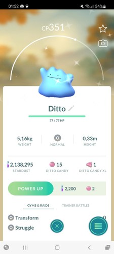 Ditto shiny metamorph - shiny, /